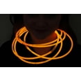thumbnail image 1 of DirectGlow 100ct Orange 22 inch Glow Necklaces with Preattached Connectors, 1 of 4