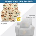 thumbnail image 4 of Xixirimido Dachshund Dog Apples Hearts Recliner Chair Covers 4-Pieces Stretch Lazy Boy Recliner Covers with Pocket Reclining Slipcovers Soft Sofa Slipcover Furniture Protector for Pets Kids, 4 of 8