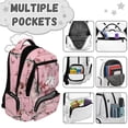 thumbnail image 7 of Chririnla Deer Backpack for School Boys Large Capacity 17 Inch Bookbag Pink Hunting Forest Elementary Preschool Daypack with Side Pocket for Travel Camping Outdoor, 7 of 7