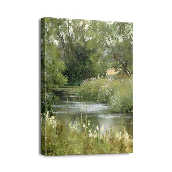 Exquisite Wilderness Landscape Art12x16 Inch Canvas Wall Art Room Decor, Vintage Painting Prints for Bedroom, Living Room, Office, and Bathroom Décor