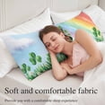thumbnail image 5 of St. Patrick's Day Body Pillow Covers 20"x60", Green Shamrock Hat Ladybirds Daisy Rainbow Soft Brushed Microfiber Breathable Throw Pillow Covers, Pillowcase with Zipper for Couch Sofa Bedroom, 5 of 9