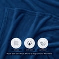 thumbnail image 3 of Manta Utopia Bedding de forro polar azul marino, tamaño king, 230 x 260 cm, 3 of 8