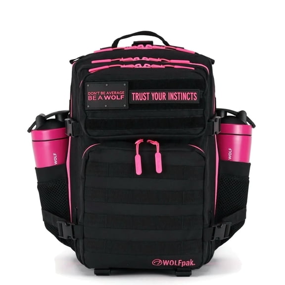 Wolfpak 35L Backpack Black Neon Pink