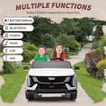 thumbnail image 3 of EastVita 24V Ride On Car, Licensed Battery Powered Electric Vehicle w/Remote Control, 2 Seater, 4-Wheel Shock Absorbers, Smooth Start, Music, LED Lights White, 3 of 6