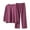 Purple, variant on Giftesty Womens Shirts Plus Size Women's Solid Color Loose Fitting Large Size Long Sleeved Long Pants Pajama Set Home Clothing