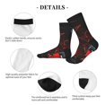 thumbnail image 4 of Rocae Halloween Vampire Party for Adult Socks Casual Athletic Stretchy Loose Socks for Women Men Non-Slip Middle Tube Socks, 4 of 7