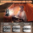 thumbnail image 3 of ASTRAEA Portable Camping Fan, 20000mAh Battery Powered Tent Fan with Light & Remote for Indoor Outdoor Tent Travel Fishing, Black, 3 of 7