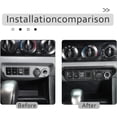 thumbnail image 3 of TINKI Car Center Console Cigarette Lighter Frame Interior Car Accessories Fit for Toyota Tacoma 2011 2012 2013 2014 2015, 3 of 15