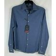 thumbnail image 4 of Tommy Hilfiger Men's Flex Reg Fit Washed Untucked Dress Shirt Blue-15-15.5 32/33, 4 of 15