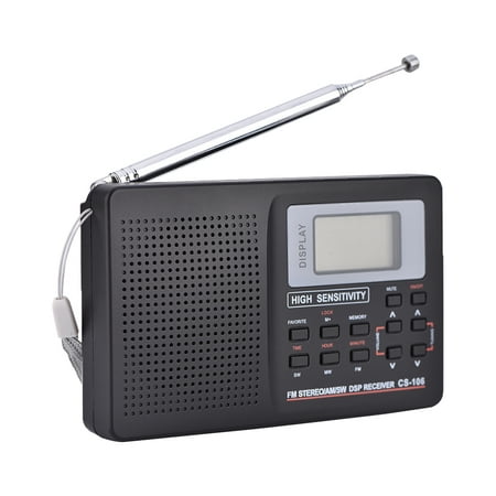 Yosoo FM/AM/SW/LW/TV Sound Full Frequency Receiver Receiving Radio Alarm Clock, Full Frequency Receiver Radio, SW (Best Sounding Dab Radio)