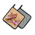 thumbnail image 2 of Carolines Treasures MW1304PTHD Ballet Shoes Brown and Pink Pair of Pot Holders , 7.5HX7.5W, multicolor, 2 of 4