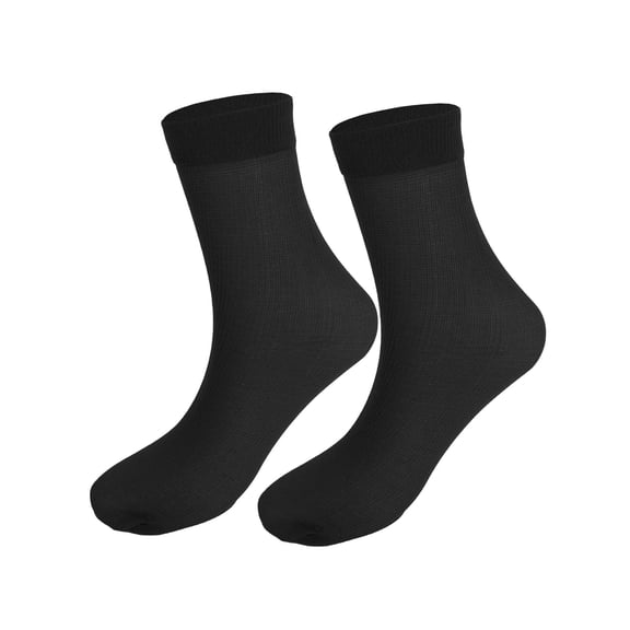 Luxtrada 10 Pairs Mens Sheer Ankle Quater Socks for Men Business/Casual Breathable Fresh Cool Soft Thin Sock (Black)
