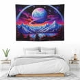 thumbnail image 3 of ONETECH  Galaxy Tapestry for Bedroom - Planet Tapestry Wall Hanging Psychedelic Tapestry for Bedroom Aesthetic - Mountain Wall Tapestry, Space Tapestry for Home Tapestry for Bedroom Decor, 3 of 7