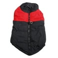 thumbnail image 2 of Walbest Dog Sweater Winter Coat Cold Vest Pet Warm Cotton Clothes Puppy Jacket Doggies, Reversible Waterproof Windproof British Style for Small Medium Large Dogs, Red (5X-Large), 2 of 7