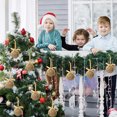 thumbnail image 3 of FastXmas 16 PCs Set Hanging Decoration of Christmas Tree Balls,3.15 Inch Hanging Decoration Balls,Golden Glitter Sequin Foam Christmas Balls Ornaments Balls for Xmas Party Holiday Birthday Decor, 3 of 5