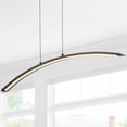 thumbnail image 3 of JONATHAN Y Roxanna 41.5" Dimmable Adjustable Integrated LED Metal Linear Pendant, Black, 3 of 7