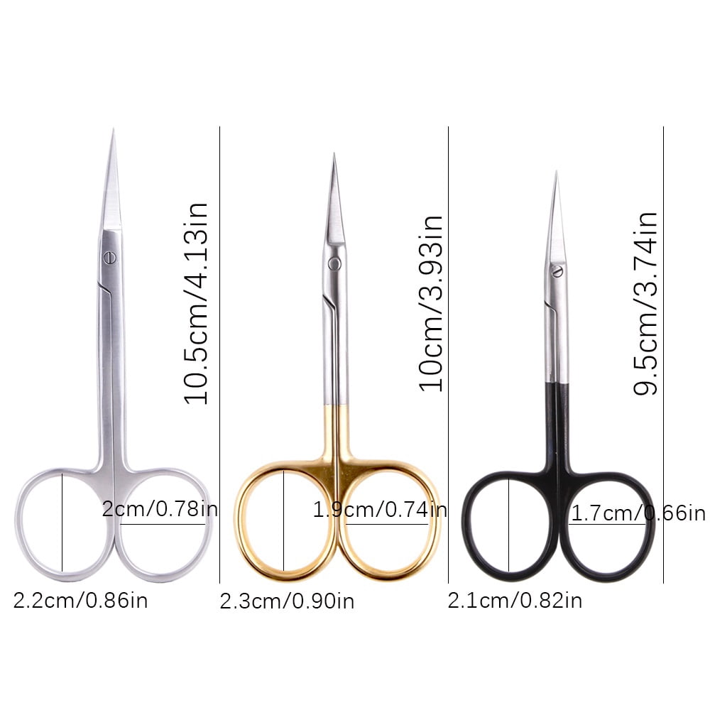 Manicure Scissors Cuticle Cut Curved Tip Pedicure Stainless Steel Nail Clipper