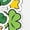 WHITE, variant on Pokémon - Shamrock Stickers Long Sleeve Graphic T-Shirt