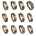 thumbnail image 2 of Jumpingount Hombres Mujeres 12 Constelación de cuero Parejas Brazalete Cuentas de cuero tejidas Joyería Ropa, zapatos y accesorios Miscelánea Escorpión 20.5 CM, 2 of 6