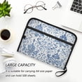thumbnail image 6 of Accordion File Organizer with Zip Closure 13 Pockets Expanding File Folder Letter A4 Paper Document Organizer for Home Office Vintage Watercolor Floral Pattern, 6 of 7