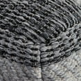 thumbnail image 4 of Jani Honolua 34" Gray Square Oversized Pouf Ottoman, 4 of 5