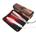 thumbnail image 3 of Hair Tool Organizer Bag with Heat Resistant Mat Removable Travel Storage Case for Hot Air Brushes Curling Irons Majestic Powerful Lion, 3 of 8