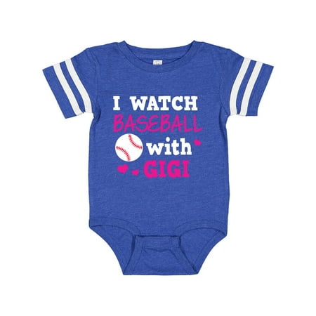 

Inktastic I Watch Baseball with My Gigi Gift Baby Boy or Baby Girl Bodysuit