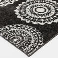 thumbnail image 3 of Mainstays 9'X12' Charcoal Gray Medallion Shag Indoor Area Rug, 3 of 7