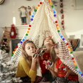 thumbnail image 4 of 3pk Rainbow Pom Pom Garland Decorations, Cute Colorful Felt Ball Garland Hanging Decorations for Christmas Tree Home Decor Wedding Birthday Party Supplies, 4 of 5