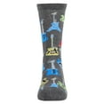 thumbnail image 5 of MeMoi Boys' Guitar Rayon from Bamboo Blend Crew Socks - Boys - Male, 6-7, Navy, 5 of 8