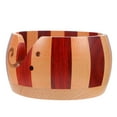 thumbnail image 7 of DINHEAROM Wood Knitting Bowl Multi Yarns 1Pcs 5.1X5.1X3.1in, 7 of 7