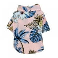 thumbnail image 1 of Novobey Hawaiian Dog Shirts Aloha Dog Shirt Pet Summer Cool Summer Flower Pineapple Shirt for Small to Medium Puppy Dog Cat XS/S/M/L/XL/XXL, 1 of 6
