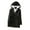 Black, variant on Lovskoo Women's Winter Coats Fleece Parkas Anoraks Thick Warm Hooded Long Sleeve Pockets Cardigan Ladies Solid Mid-Length Coat Black