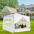 thumbnail image 2 of Zimtown 10' x 10' Canopy Party Tent Practical Outdoor Tent for Parties-4 Sidewalls, 2 of 8