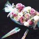 thumbnail image 4 of 80 Piezas de Papel de Celofán de 59 cm x 57 cm, Película Iridiscente, Envoltura de Regalo, Papel de Embalaje de Envoltura de Flores Arcoíris, Ven, 4 of 5