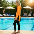 thumbnail image 5 of 2 Piece Bathing Suit Girls Swimsuit UPF 50+ Rash Guard Long Sleeve One Piece Swim Dress and Swim Pants Beach Swimming Suit, 5 of 5