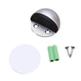 thumbnail image 2 of Stainless Steel Magnetic-Free Door Stopper, No-Drill Anti-Collision Door Stop With Strong Adhesive & Screws, Floor & Wall Mounted Door Holder For Home Office Bedroom, 2 of 6