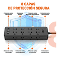 thumbnail image 5 of Multicontacto extension con Interruptores Independientes 8 Salidas y 4 USB  Lab.G Negro, 5 of 5