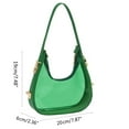 thumbnail image 3 of PVC Jelly Shoulder Purse for Women Evening Armpit Bag Shoulder Bags Tote, 3 of 20
