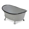thumbnail image 2 of Contemporary Home Living 7" Gray and Black Mini Metal Bathtub Decoration, 2 of 4