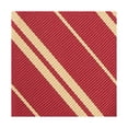 thumbnail image 3 of Jacob Alexander Men's Woven Double Stripe Pre-Tied Adjustable Banded Bow Tie - Burgundy Gold, 3 of 4
