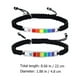 thumbnail image 3 of 1 par de cuerdas manuales de nylon amantes ajustables pulseras de brazaletes de arco iris pulseras, 3 of 6