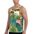 thumbnail image 2 of Rateoe Garden Farm Pattern Sleeveless Gym Shirt Muscle Tee Breathable Workout Shirt Slim-Fit Tank Quick Dry Fit Muscle Tank Top Bodybuilding Sleeveless T Shirt-3X-Large, 2 of 7