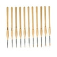thumbnail image 1 of AMLESO 11 Pieces Detail Paint Brushes Professional for Carving Sculpting Miniatures, 1 of 8