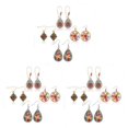 thumbnail image 2 of QualitChoice 4pair Vintage Drop Earrings Every Occasion Suitable Occasions Boho Earrings 3Set, 2 of 6