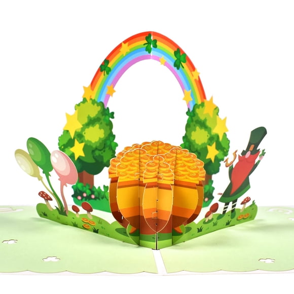 Tarjeta emergente 3D de felicitación para el Día de San Patricio