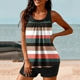 thumbnail image 4 of Efsteb Tankini Bathing Suits for Women Two Piece Conservative Two Piece Bathing Suits Summer High Waist Bikini Print Tankini Top with Bottom Beach Swimwear (Multicolor,L), 4 of 6