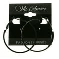 thumbnail image 2 of Mi Amore Hoop-Earrings Black/White, 2 of 3