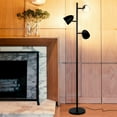 thumbnail image 2 of Brightech Jacob Adjustable 3 Light Tree Floor Lamp with LED Lights, Black, 2 of 6
