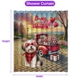 thumbnail image 5 of Be My Valentine's Havanese Truck Full of Love Flower Balloon Shower Curtain Havanese Dog Lover Gifts Idea Waterproof Bathroom Bathtub Curtain - 02029, 5 of 5